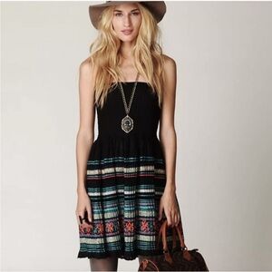 Free People Show Off Your Skirt Dress in Black Combo